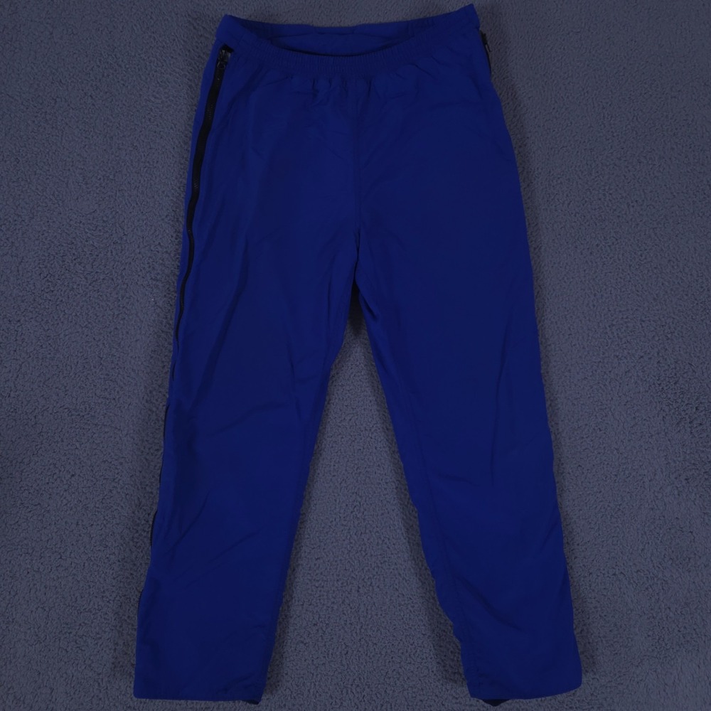 VINTAGE LL Bean Pants Mens M Blue Fleece Lined Full Zip Leg Snow Made in USA 90s